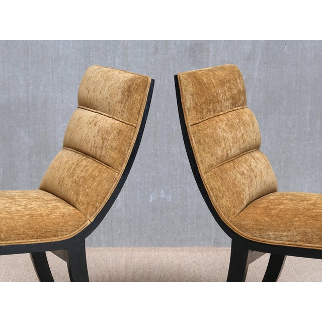 Wood Vintage Dining Chairs in Lacquered Wood by Melchiorre Bega, 1930s, Set of 6 For Sale - Image 7 of 17