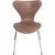 Brown Seven Chairs in Patinated Brown Leather by Arne Jacobsen, 1990s, Set of 6 For Sale - Image 8 of 18