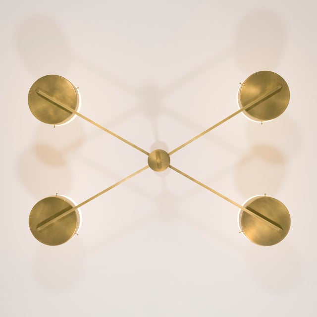 Bronze Lighting / Design for Macha Celeste Supine Chandelier For Sale - Image 8 of 12