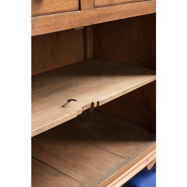 Antique 19th Century Oak Buffet Bookcase with Glass For Sale - Image 14 of 15