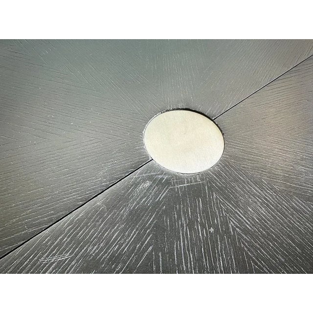 Vintage Table in Steel and Wood, 1970 For Sale - Image 4 of 7