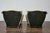 Pair of Vintage French Lounge Chairs with Camelbacks, Rolled Arms, Ebonized Legs For Sale - Image 4 of 12