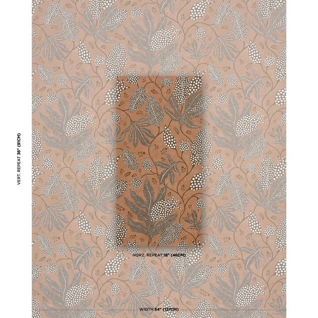 To create polka dot jungle, a leafy, large-scale botanical fabric featuring an upbeat, fanciful aesthetic, design maven...