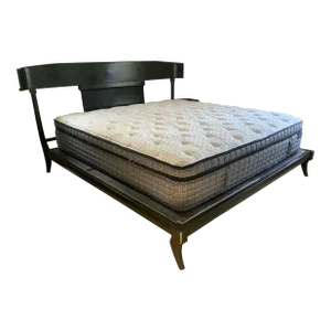 Mid Century Modern Klismos Style Queen Bedframe