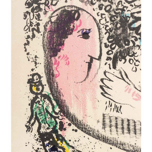 Contemporary After Marc Chagall "Reverie" Lithograph in Colors For Sale - Image 3 of 7