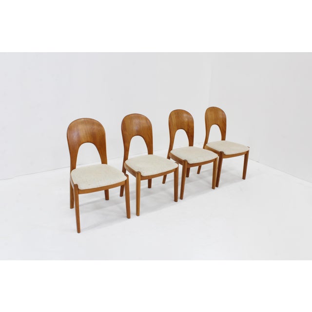 Brown Vintage Danish Teak Dining Chairs by Niels Koefoed for Koefoeds Hornslet, 1960s, Set of 4 For Sale - Image 8 of 8