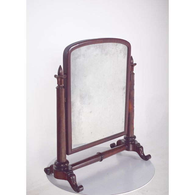English Dressing Table Mirror with Turnings For Sale - Image 3 of 12