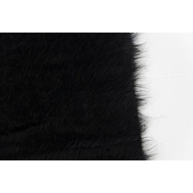 Vintage Black Angora Wool Kilim Rug For Sale - Image 10 of 10