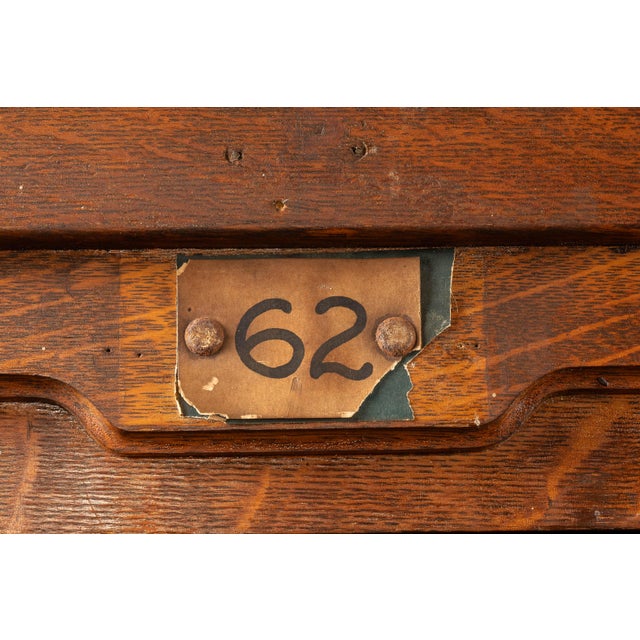 Large Antique Tiger Oak Flat File For Sale - Image 11 of 12