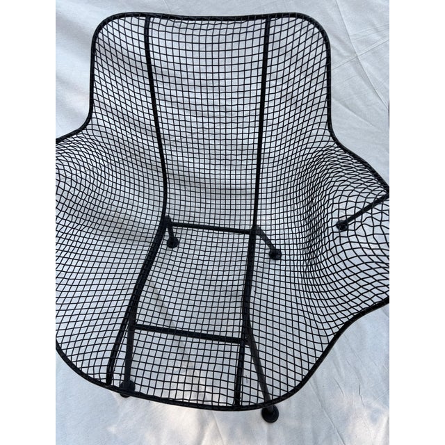 pair of recently sandblasted and restored petite side chairs. perfect to flank fire pit or indoor fireplace.. russell...