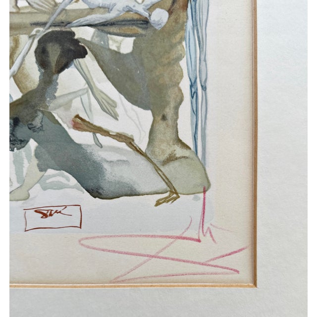 Salvador Dali, In Dark Limbo from Divine Comedy by Dante Alighieri 1963, 1963, Lithograph For Sale - Image 4 of 6