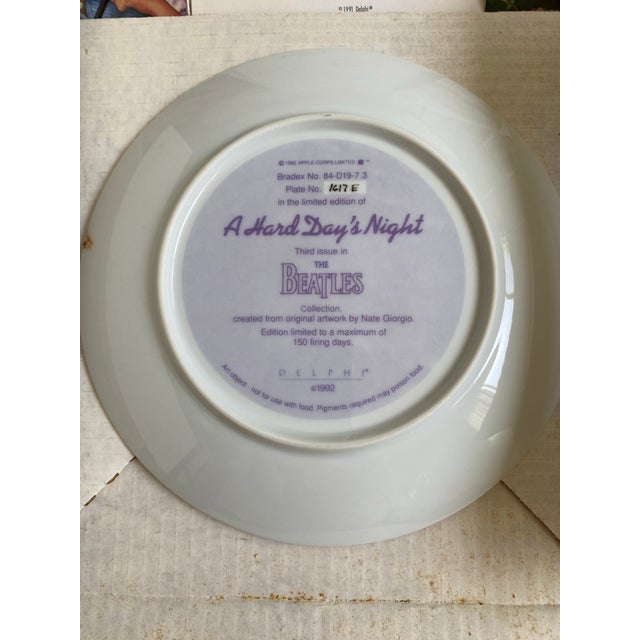 1960s A Hard Day’s Night Decorative Beatle Plate by Delphi For Sale - Image 4 of 7