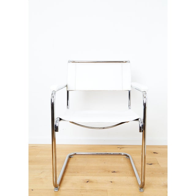 Vintage Model S34 Armchair by Mart Stam for Thonet, 1970s, Set of 4 For Sale - Image 17 of 18