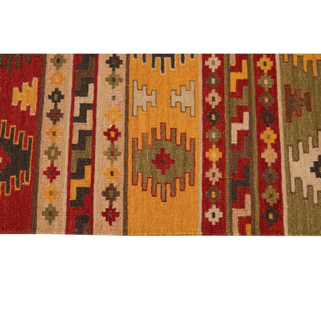 21st Century Contemporary Kilim Rug 5 '8'' X 7' 8'' For Sale - Image 9 of 12