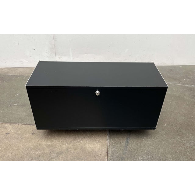 Black Mid-Century Modern Model 606 Wall Unit Container Cabinet by Dieter Rams for Vitsoe, 1950s For Sale - Image 8 of 18