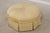 1980s Custom Yellow Tufted Pleated Round Ottoman For Sale - Image 5 of 13