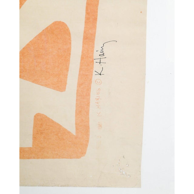 Wood Keith Haring, Figurative Composition, 1981, Print on Paper, Framed For Sale - Image 7 of 8