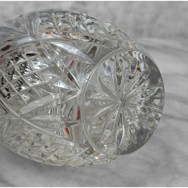 Vintage Victorian Crystal Liquor Decanter W/ Hans Turnwald Stopper For Sale - Image 11 of 11