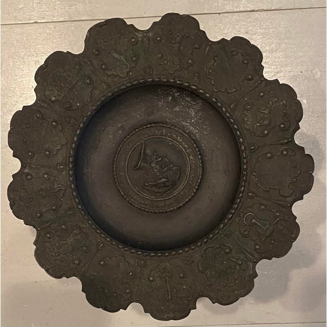 Victorian Early 21st Century English Metal Victorian Compote For Sale - Image 3 of 5