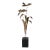 Brutalist Torch Cut Metal Flower After Jere C. 1970's For Sale