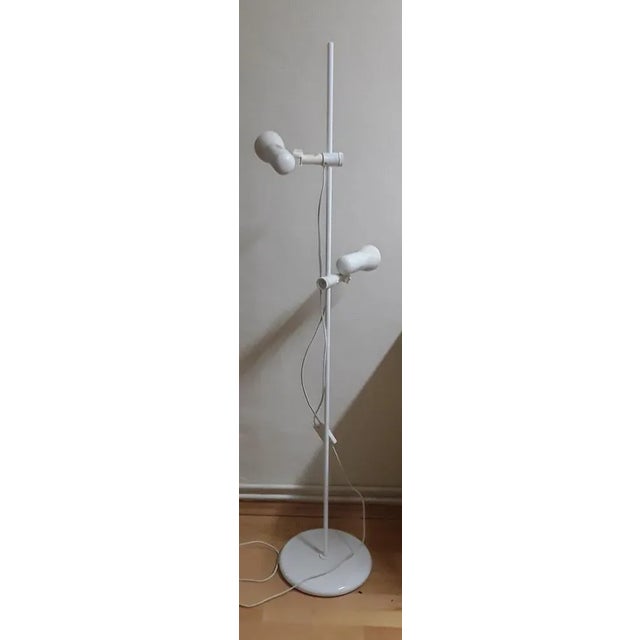 Vintage German Adjustable Double Floor Lamp from Hustadt Leuchten, 1980s For Sale - Image 4 of 7
