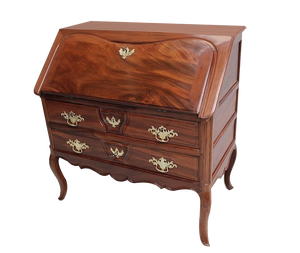 18th Century Louis XV Shipowner's Desk in Mahogany, Nantes