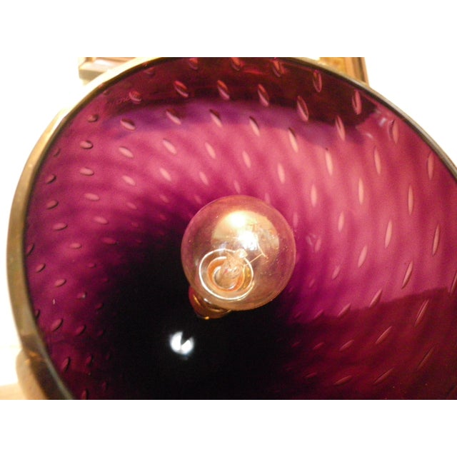 Vintage Pendant Light in Black-Tinted Double-Layered Glass, 1990s For Sale - Image 13 of 16