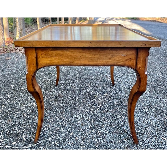 Brown Century Furniture Oversized French Country Lamp Table For Sale - Image 8 of 11