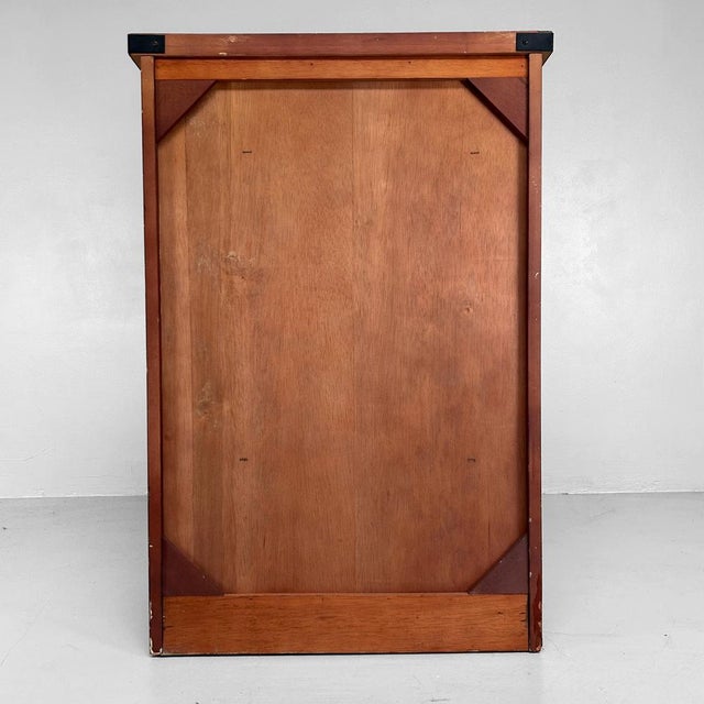 Brown Japanese Tansu Storage Cabinet, 1980s For Sale - Image 8 of 16
