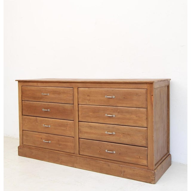 Tan Vintage Shop Drawer Cabinet, 1920s For Sale - Image 8 of 18