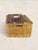 Mid-Century Modern Vintage English Wicker Storage Basket With Wooden Handles For Sale - Image 3 of 7