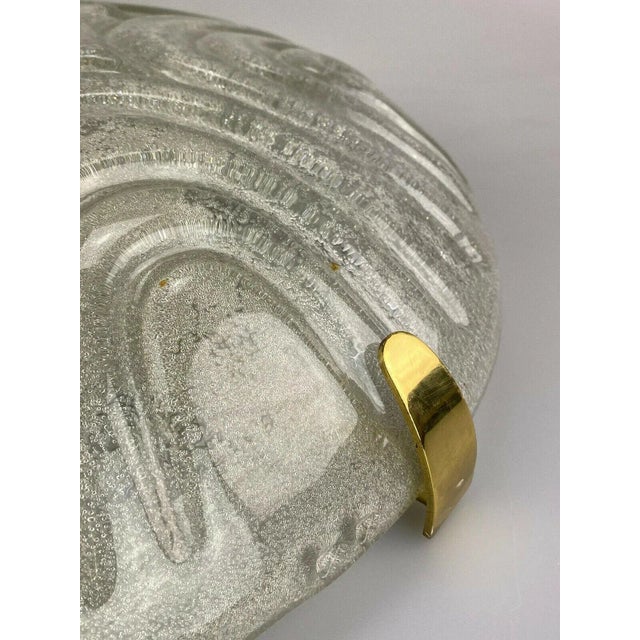 Ice Glass Plafoniere Flush Mount from Hillebrand Lighting, 1960s For Sale - Image 5 of 12