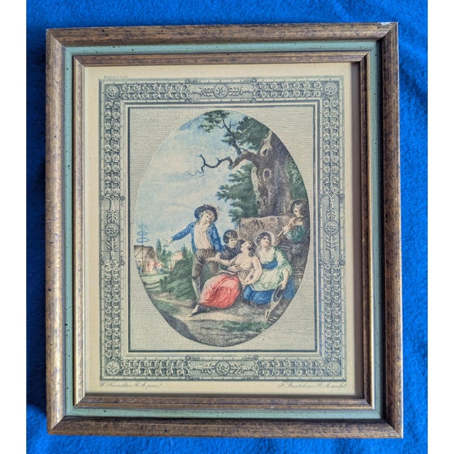 1940s Set of 6 Small Framed Sidney Z Lucas Prints - Months of the Year - English Country Pastoral Art For Sale In Saint Louis - Image 6 of 11