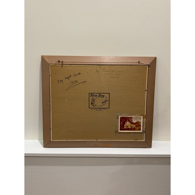 Ruby Knight-Herndon 1959 Suffolk England House Oil Painting For Sale - Image 10 of 10