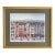 Vintage Michel Delacroix Paris Street Scene Framed Print in Gilt Frame For Sale