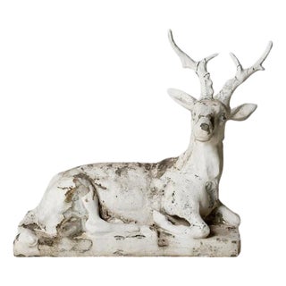 19th Century Belgian Bronze Stag Statue For Sale
