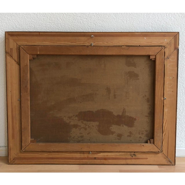 Pietro Toretti, Route côtière sud avec cèdres et pins, Oil on Canvas, Framed For Sale - Image 12 of 14