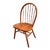 Late 20th Century Vintage Windsor Style Teak Spindle Bow Back Side Chair For Sale