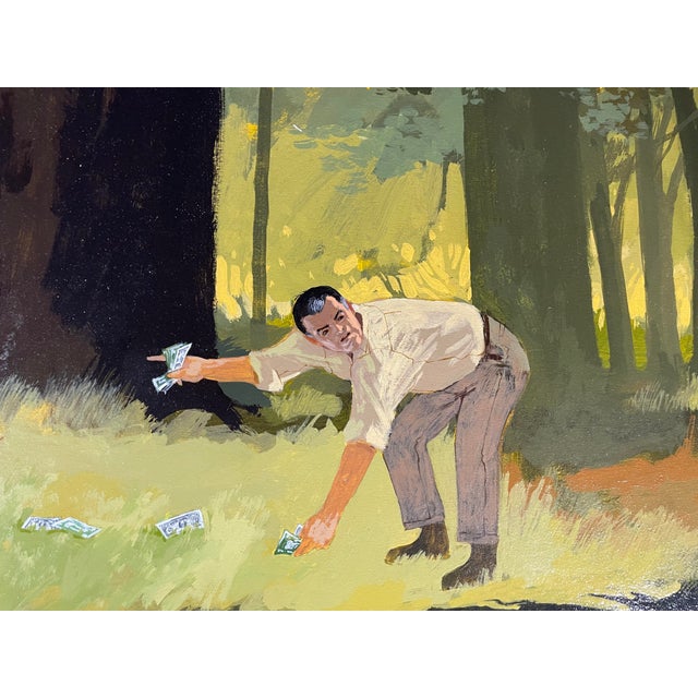 Mid-Century Modern Land of the Giants Concept Art Painting Done by Irwin Allen (1960's) Mid-Century Modern Space Age Hollywood Television Movies For Sale - Image 3 of 3