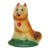 Mid-Century Modern Painted Chalkware Carnival Chalk Collie Dog Sculpture / Figurine For Sale