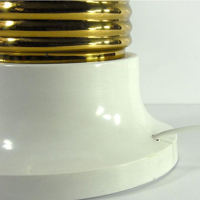 Metal Large Postmodern Italian Glass Bulb Table Lamp, Italy, 1970s For Sale - Image 7 of 9