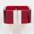 Bottega Veneta Bottega Veneta Red Acrylic and Chrome Clamper Bracelet For Sale - Image 4 of 9