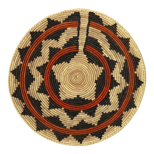 Vintage Southwest Native American Woven Reed Basket 20thC For Sale