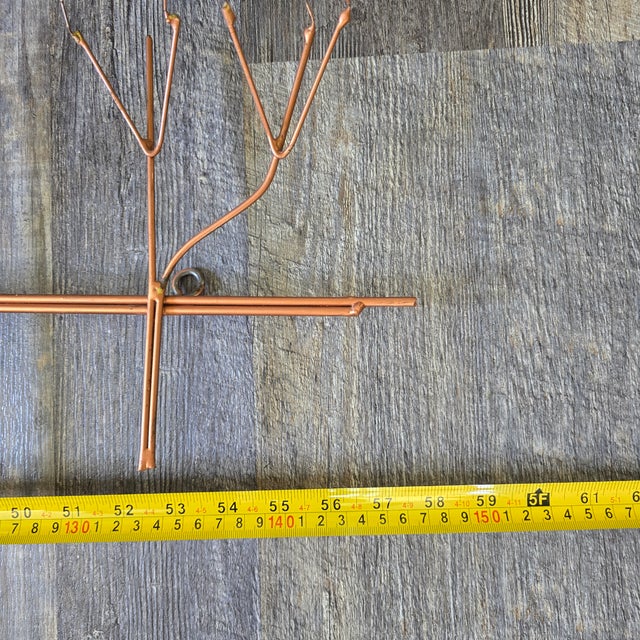 Mid-Century Organic Modern Curtis Jeré Brass Tree Wall Sculpture, 57" For Sale - Image 17 of 18
