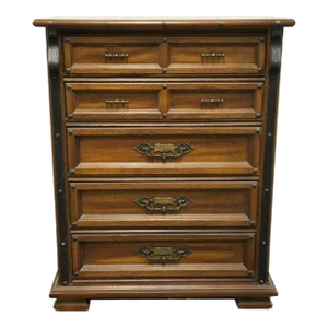 Stanley Furniture Ranchero Collection Rustic Southwestern Oak 36" Chest of Drawers 2955-10