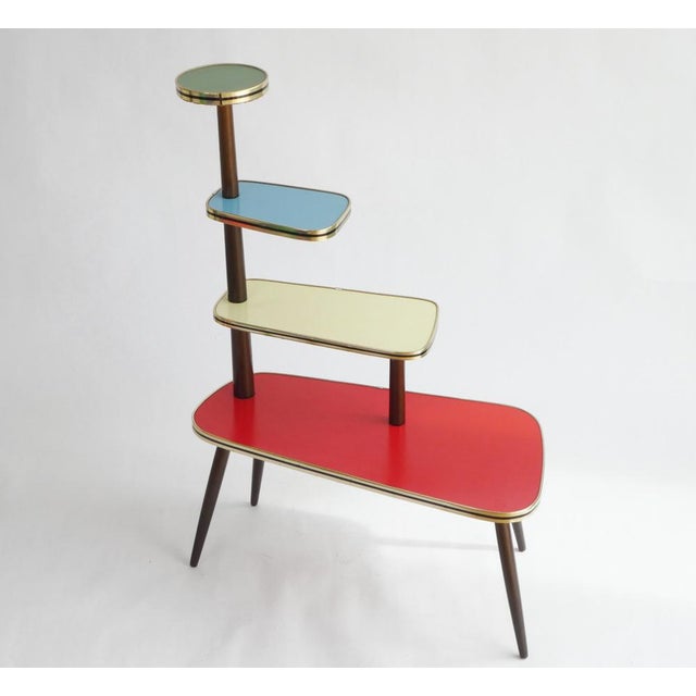 Large Vintage Plant Stand with Four-Tiers, 1960s For Sale - Image 12 of 12