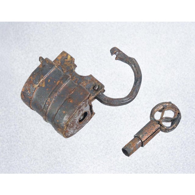 Antique 19th Century Bronze and Iron Padlock, Asia For Sale - Image 6 of 8