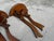 Vintage Folk Art Hand-Carved Bow Wall Shelves, a Pair For Sale In Naples, FL - Image 6 of 9