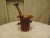 Pre-war bronze mortar, dimensions: height of the mortar 9.8 cm. diameter - 11 cm. total height with the hammer - 18.5 cm.