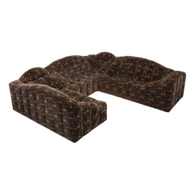 Modular Persian Sofa in Fabric, 1980s, Set of 3 For Sale